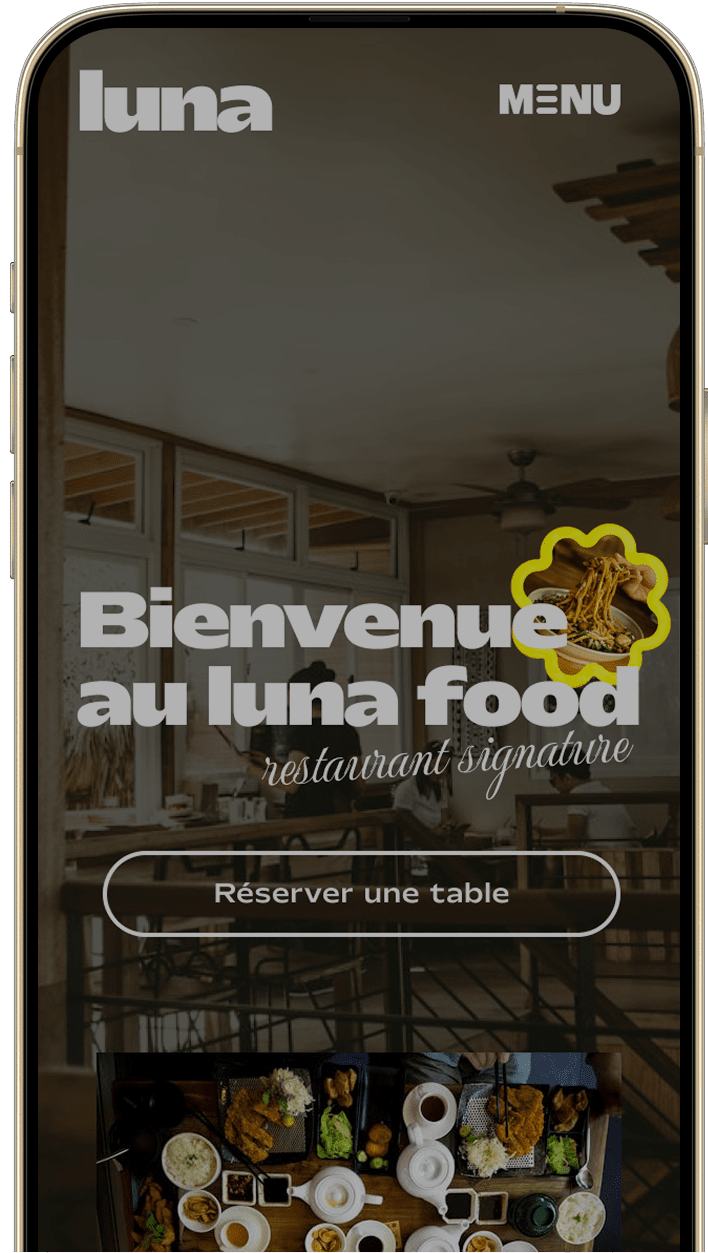 Maquette site web mobile